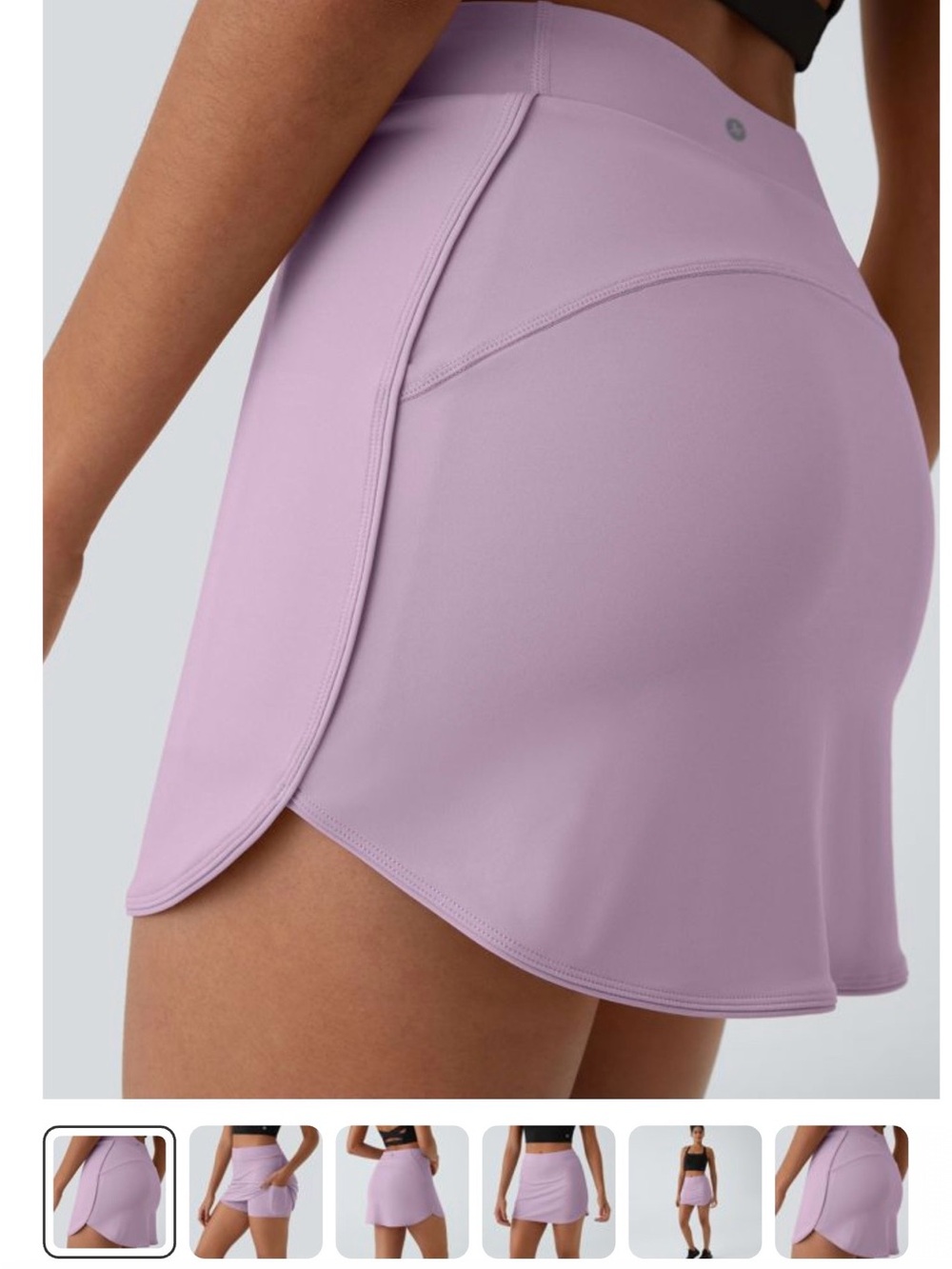 HALARA Lilac Athletic Tennis Skirt